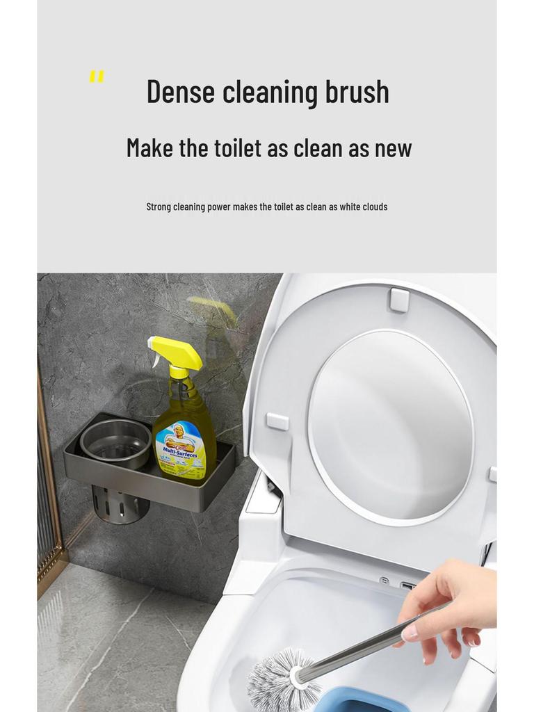 Nástěnná sada držáku na WC štětku pro efektivní čištění