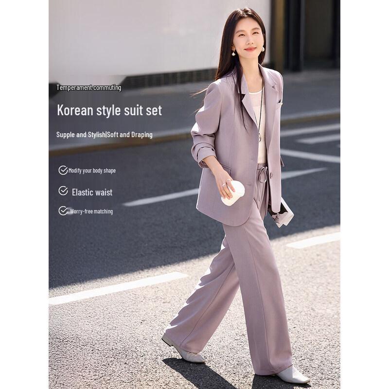 XWI Women s Elegant Purple Commuter Suit Set M