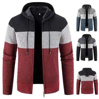Heren Herfst/Winter Velours Gebreide Wol Vest Trui Jas