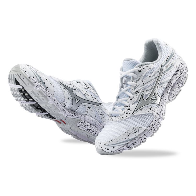 Mizuno Wave Zest Comfortable Shock Absorption Durable Breathable Rebound Low-Top Running Shoes Unisex Sneaker Black White J1GR188570