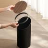 Wooden Lid Trash Can 9L Toilet Garbage Container Household Recycle Dustbin Nordic Home Decorative Bathroom Office Wastebasket