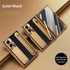 ZFold8 Phone Case Invisible Bracket Lichee Leather Cover with Pen Slot Screen Film for Samsung Galaxy Z Fold 8 Ultra 7 6 5 4