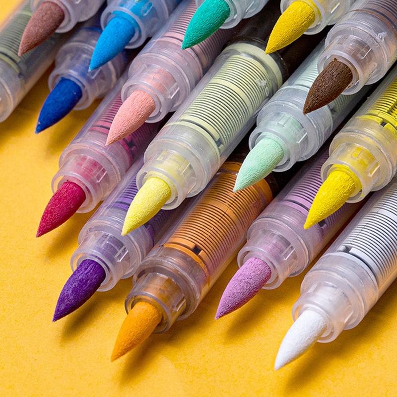 36/60/72 Farben Acrylfarbenstift Marker Pinselspitze Farbmarker Für Felsenmalerei Holz Leinwand Stein, Weihnachtsgeschenk DIY Basteln