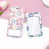Sweet Floral Card Protective Sleeve Neck Strap Lanyard Card Holder Cute Card Case  ID/Bus/Bank Card