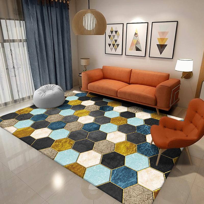 

Nordic Carpets Home Living Room Decoration Rugs Indoor Cloakroom Carpet Lounge Sofa Thickened Plush Rug 100*160cm