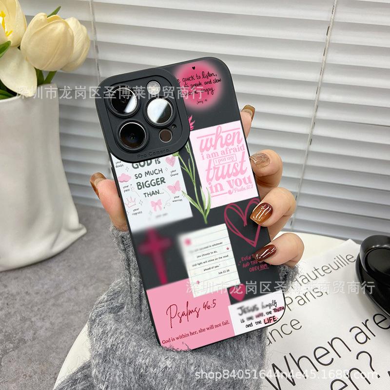 Love English for Apple 15 Mobile Phone Case Iphone12promax Case 14/13/11/XSMAX Pupil Eye 16