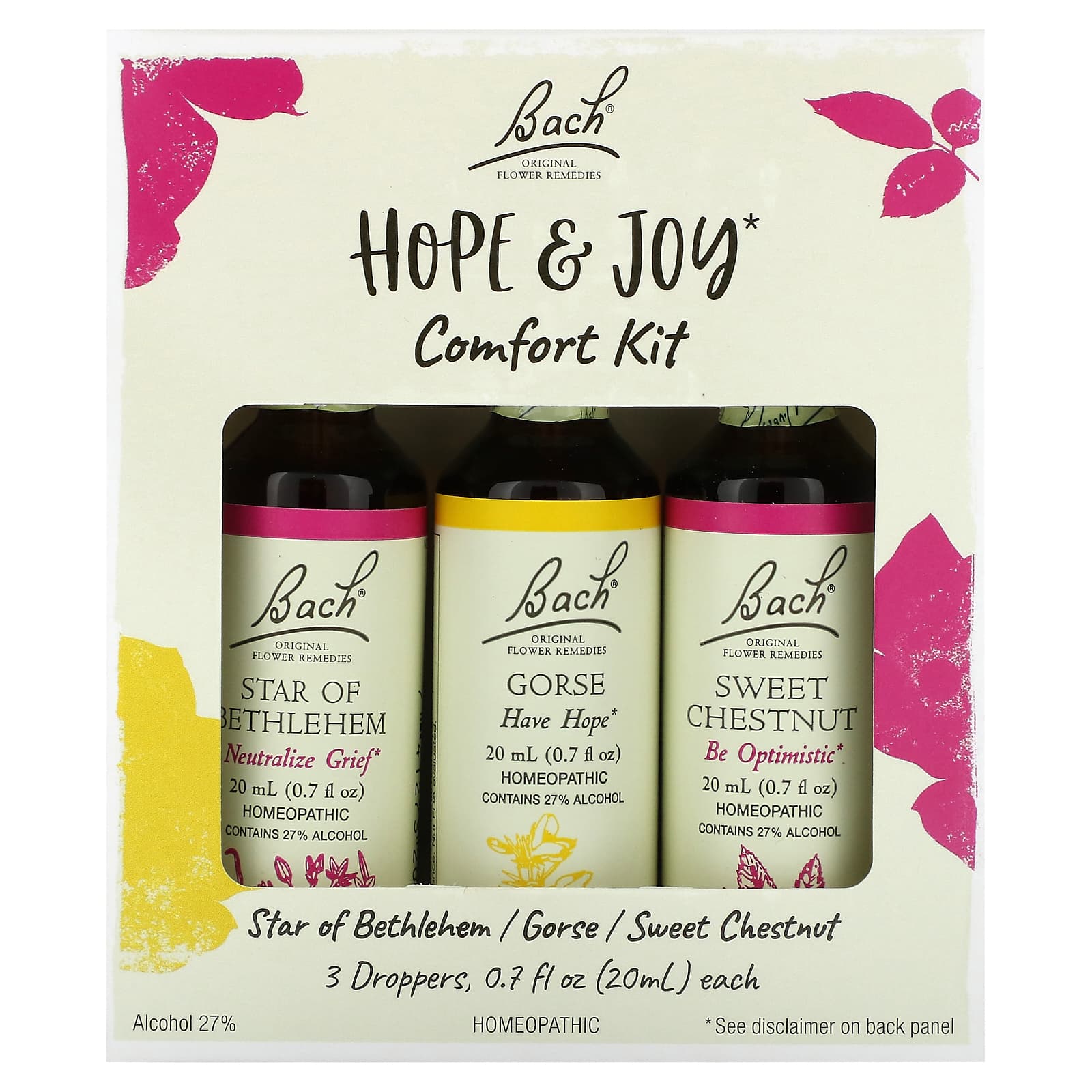 

Hope & Joy Comfort Kit, 3 Droppers, 20Ml (0.7Fl Oz) Each