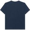 Emporio Armani Letter Embroidered Round Neck Pullover Short Sleeve T-Shirt Men Tops Navy-Blue 211818-4R485-06935