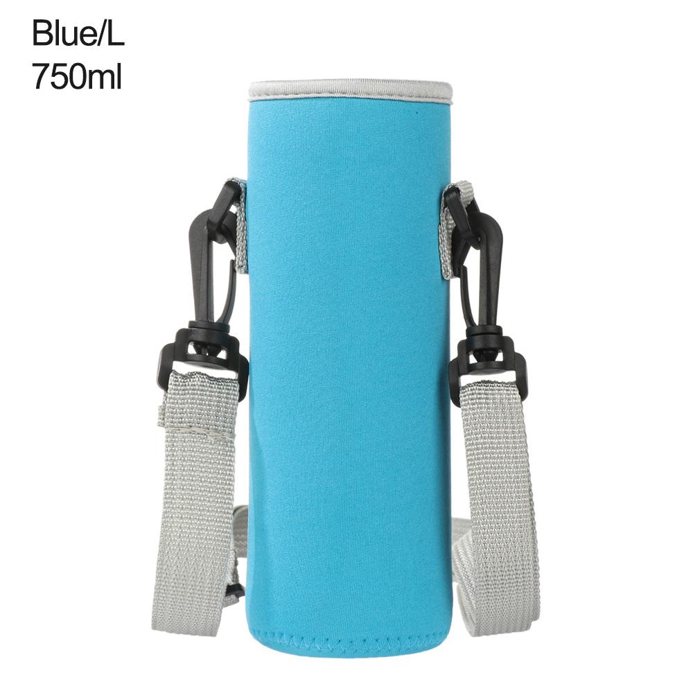 420-1500ML Sportowy Pokrowiec na Butelkę na Wodę Izolowana Torba Neoprenowy Pokrowiec Uchwyt Rękaw Pokrowiec Przenośny Na Kubek Butelkę Z Paskiem na Ramię
