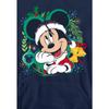 Disney Mens Mickey Mouse Wreath Christmas Hoodie