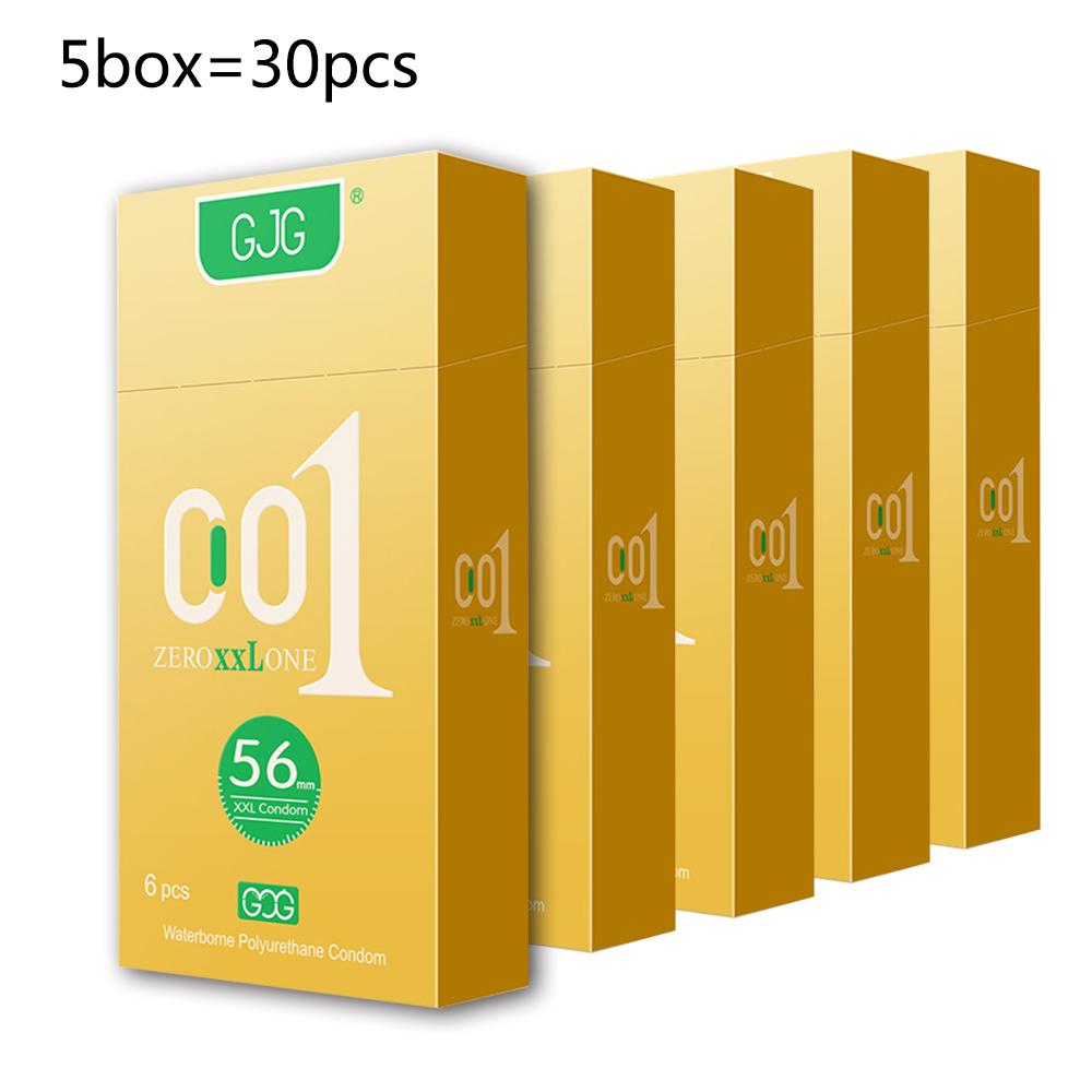 001 Ultra-thin 56mm Condom Super Lubrication Transparent Natural Latex Condom Safe Sex Sex Product for Male