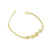 Sparkling Joy Ping An Bracelet Women's Chinese Style Temperament Light Luxury High Sense Text Tags Adjustable