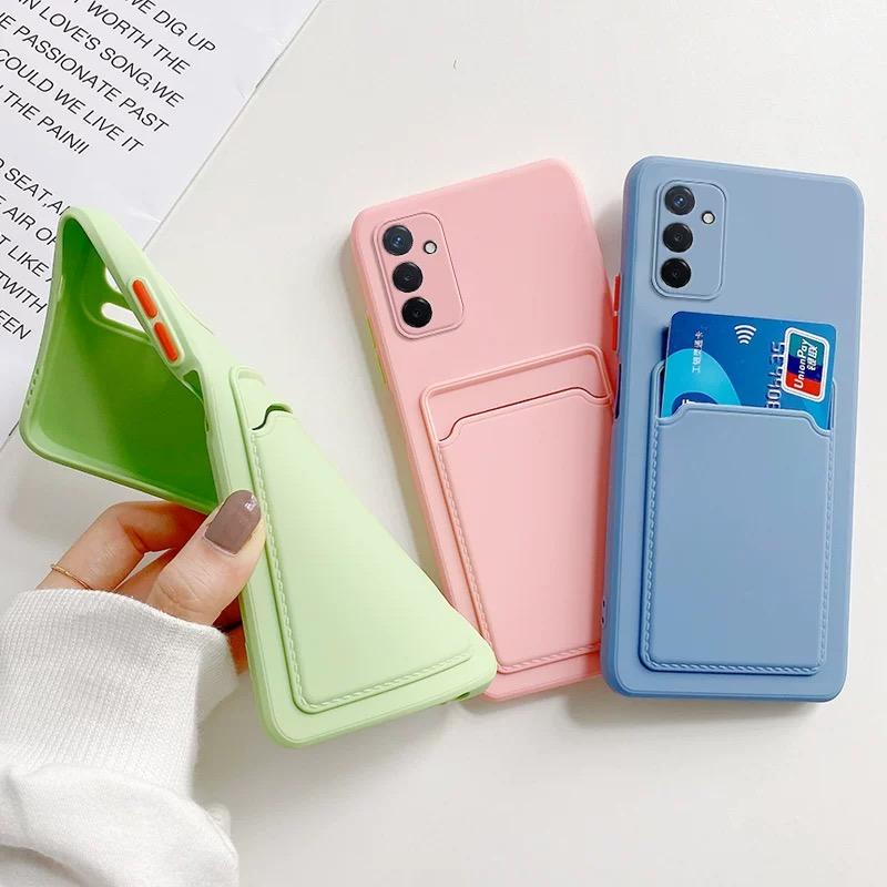 Card Bag Wallet Case for Samsung Galaxy S26 Ultra S24 23 22 S25 Ultra Plus S24FE NOTE10 Ultra Thin Shockproof Soft Cover