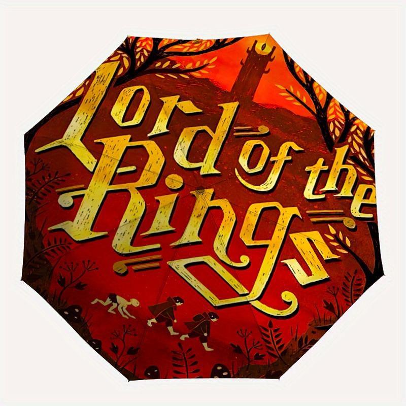 

1pc The Lord of the Rings Automatic Folding Cute Umbrella with 8-Rib Compact & Lightweight Design, Self-Opening/ Closing, 074