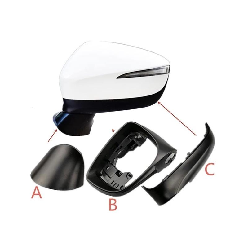 Car Wing Door Outside Rearview Mirror Cover Housing Mirror Frame Parts For Mazda CX-3 2016 2017 2018  CX-5 2015 2016