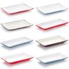 Melamine Rectangular Imitation Porcelain Plate for Hot Pot, Sushi, BBQ & Hotel Tableware.