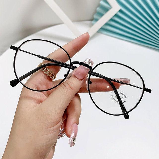Trends Women Office Anti Blue Light Spectacles Oversized Computer Glasses Square Female Blue Blocking Big Size Eyeglasses Frame