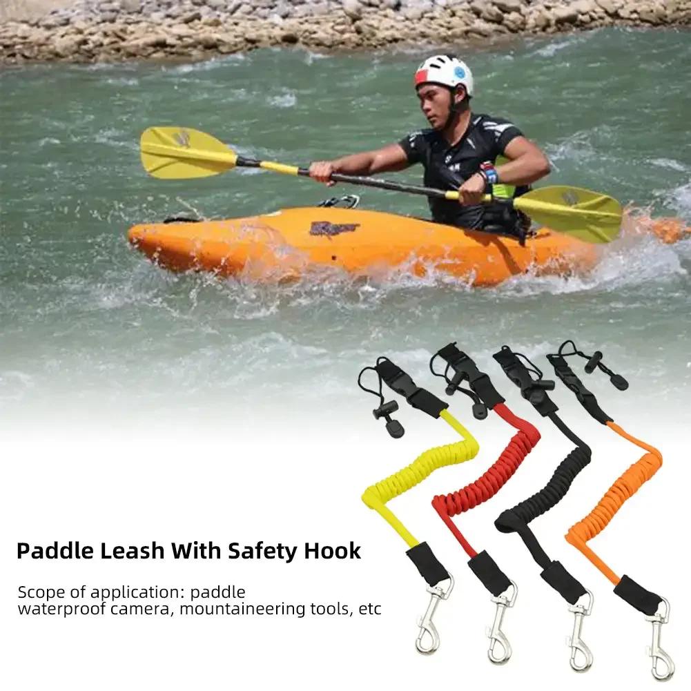Kayak Paddle Leash Wear-resistant Kayak Canoe Stretchable Kayak Paddle Camping Tent Leash Adjustable Paddle Holder Tool Lanyard