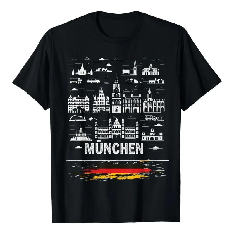 Camiseta Munich Souvenir Con La Bandera De Alemania S
