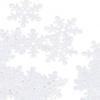 1000Pcs Snowflake Confetti 0.9in Vibrant Color Reusable Plastic Multi Purpose Christmas Confetti for Box Tree Vase