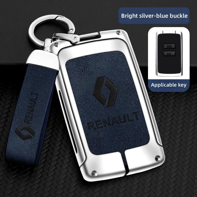 For Renault 2026 New Hub Caps Zinc Alloy Car Key Case Cover Shell For Renault Koleos Captur Kadjar Megane Clio Talisman Scenic A