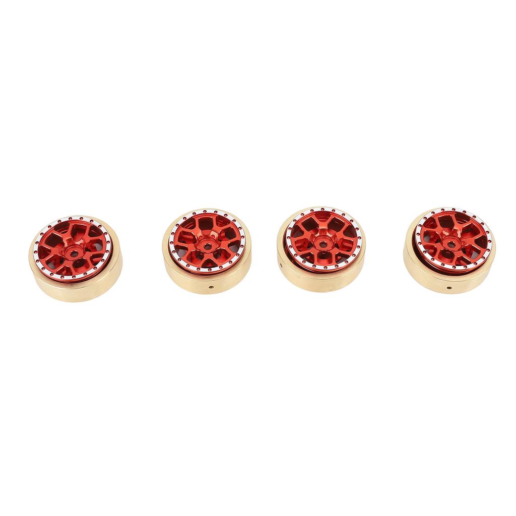 4pcs Aluminum Alloy Wheel Hub Copper Counterweight RC Wheel Hub Internal Weight Assembly for HOBBYPL