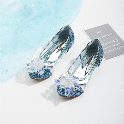 Spring 2025 Princess High Heels for Girls - Crystal Show Shoes for Medium & Large Kids