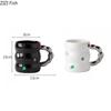 Creative Gem Water Cup Light Luxury Household Ceramic Mug Office Afternoon Tea Coffee Cup Breakfast Milk Cup Drinking Set