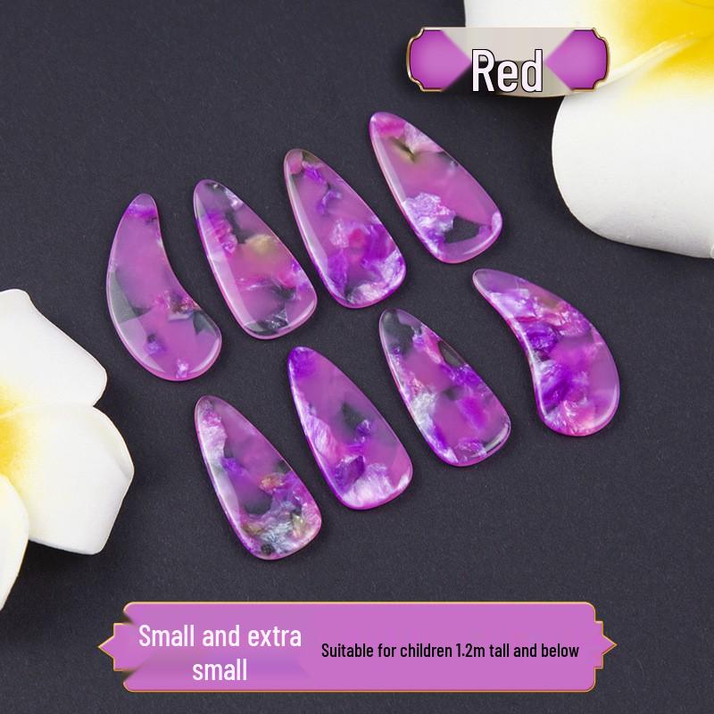 Children's and Adult Professional Guzheng Golden Cicada Double-Sided Curved Plectrum