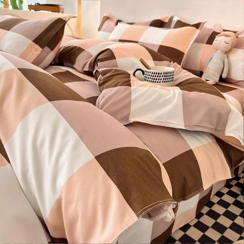 Bettbezug, Reine Baumwolle, Einzelstück, 180x220cm - 2025 Neu 1,5m Vierteiliges Set