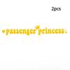 14x2CM Passenger Princess Car Stickers Funny Creative Stickers for Car Rearview Mirrors Vinyl Decoration Funny Car Decor