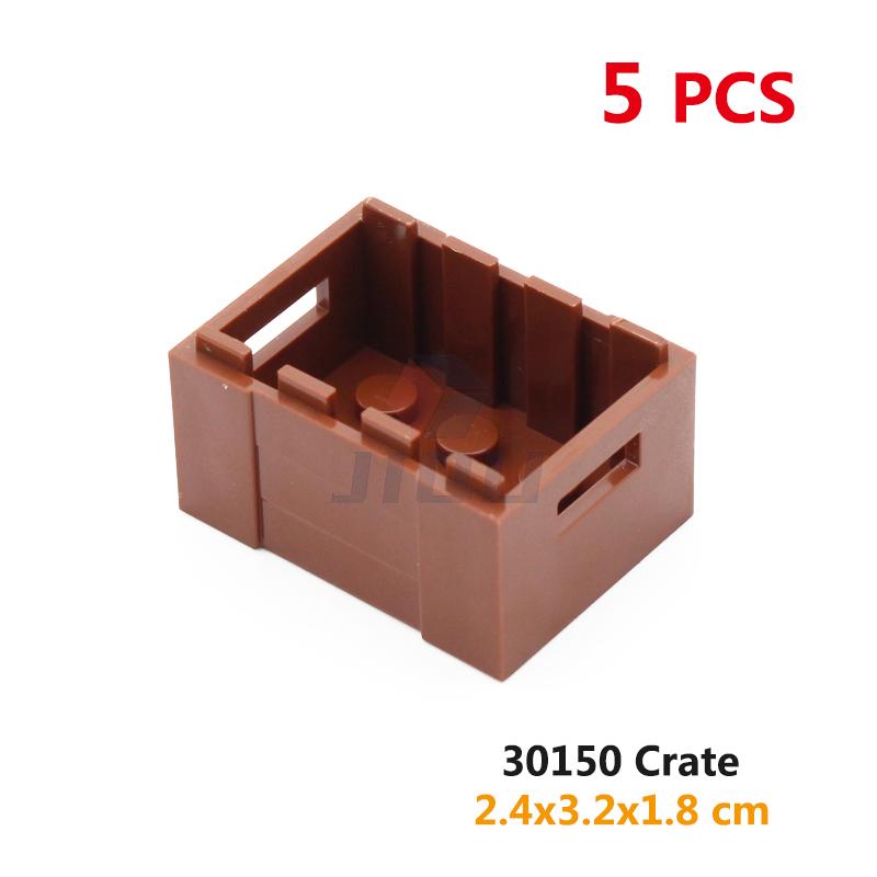 MOC Bricks Toys Accessories Parts City Figure Container Building Blocks Crate Food Barrel Box Treasure Chest 4738 30150 Friends