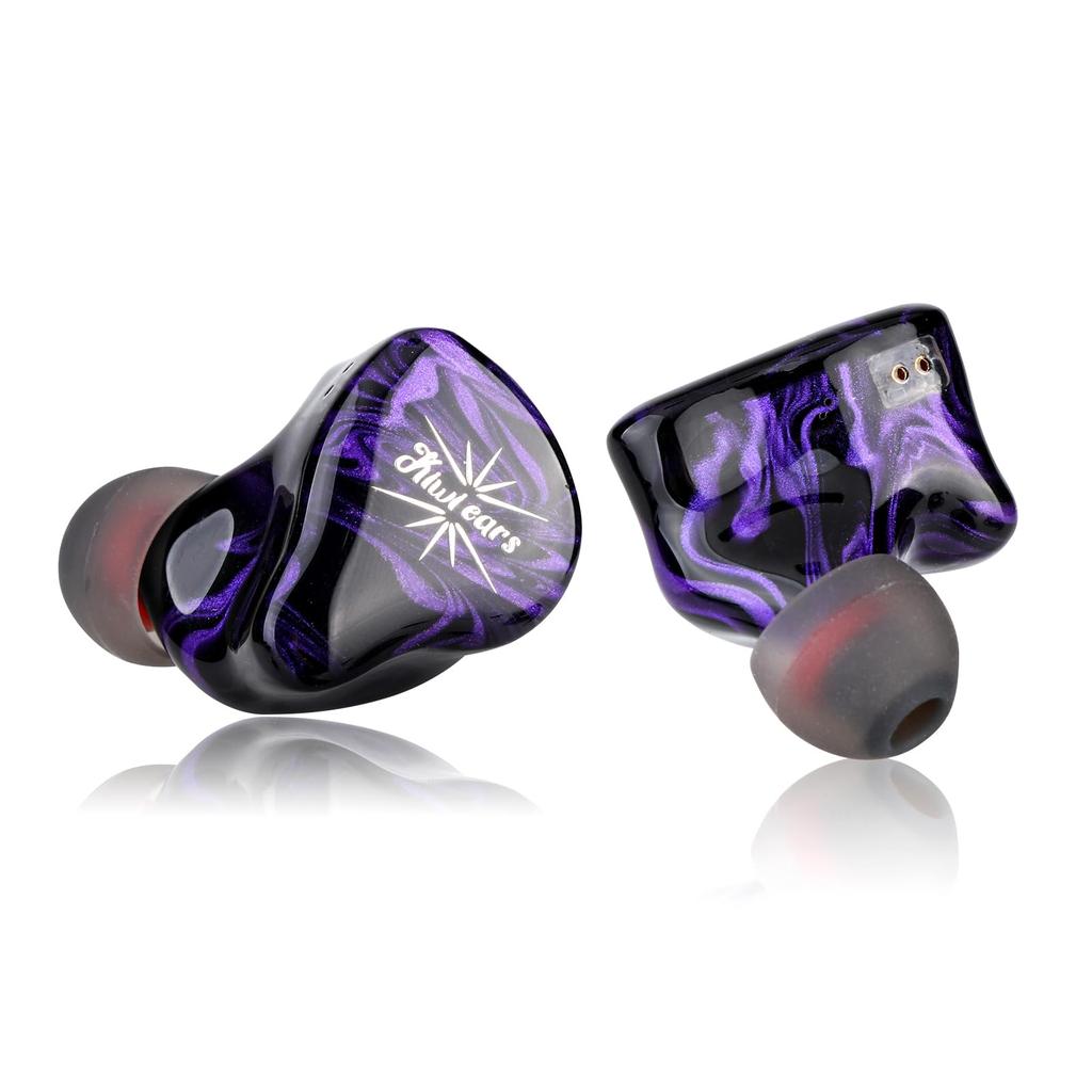 Linsoul Kiwi Ears Quartet 2DD+2BA Hybrid Wired HiFi Earphones, Ergonomic Design, Re-cableable, 3.5mm Stereo Plug & 0.78mm 2-Pin Connector, Balanced