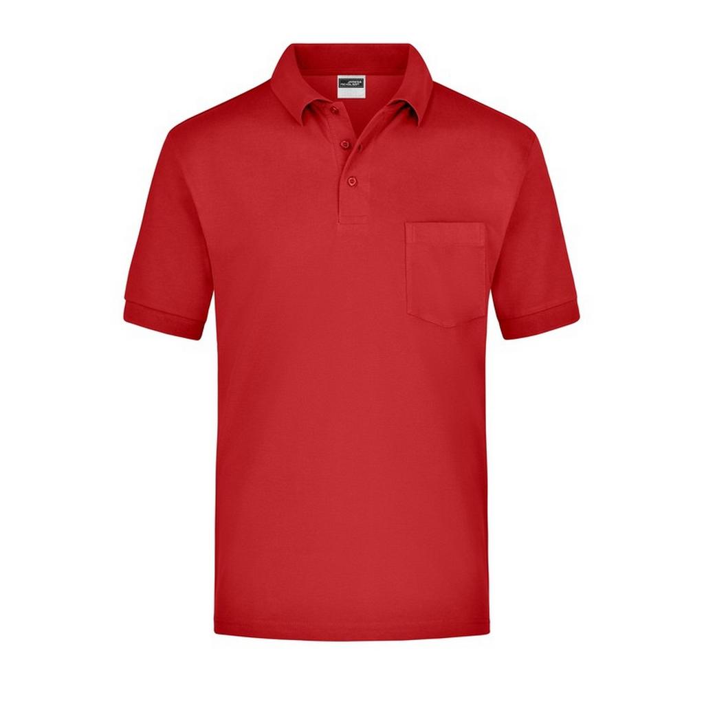 James and Nicholson Mens Pique Pocket Polo Shirt