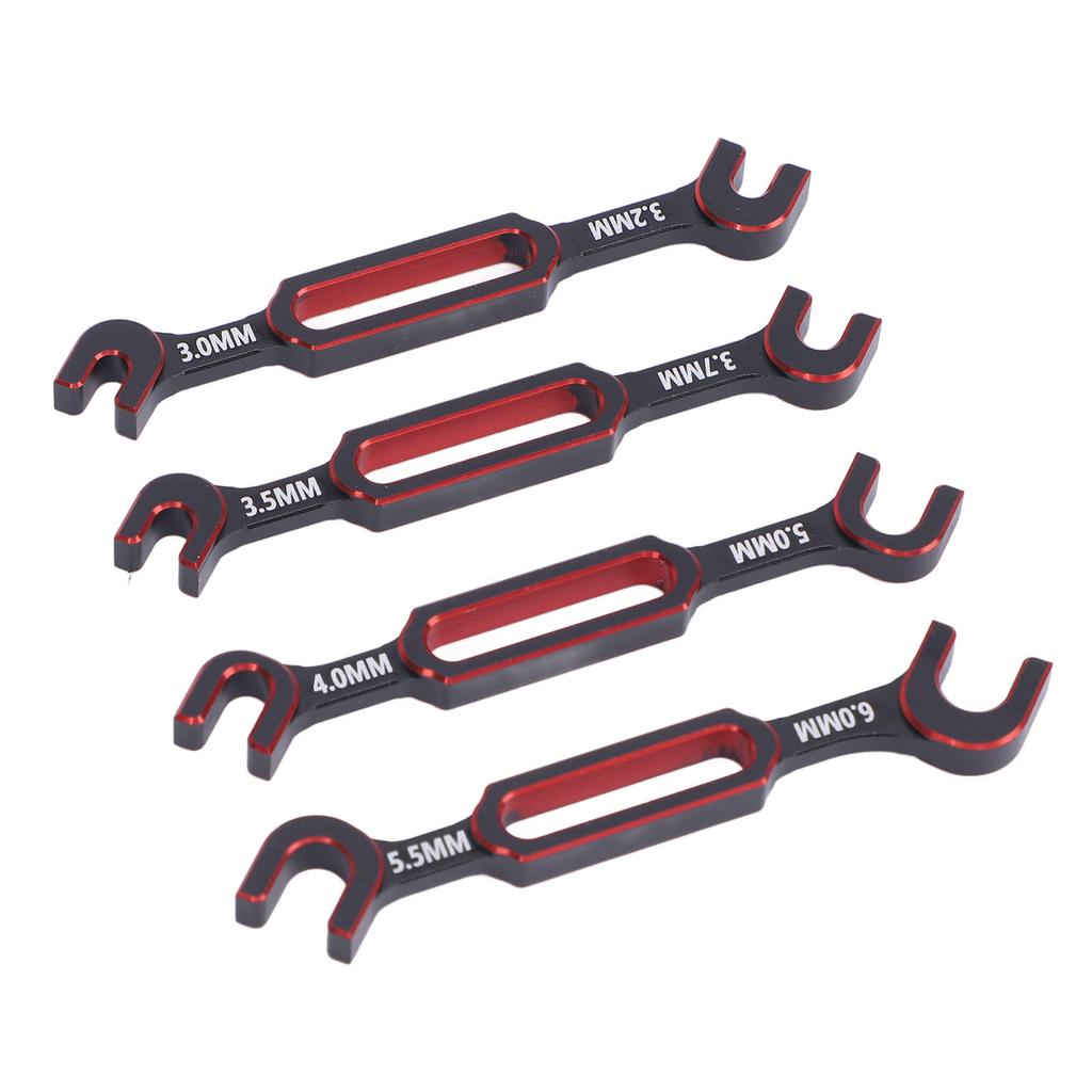 4ST RC Nyckel 3.0mm 3.2mm 3.5mm 3.7mm 4.0mm 5.0mm 5.5mm 6.0mm Spännskruvsmutter Kulledsborttagare RC Universell Reparation