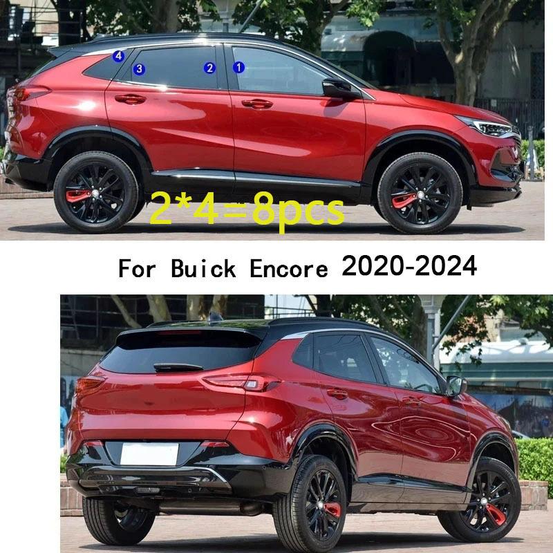 Car TPU/Glossy Mirror Pillar Post Cover For Buick Encore     2024 Door Trim Window Molding Sticker Parts