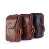 Men's Multifunctional Crossbody and Waist Bag - Cowhide Phone and Coin Holder