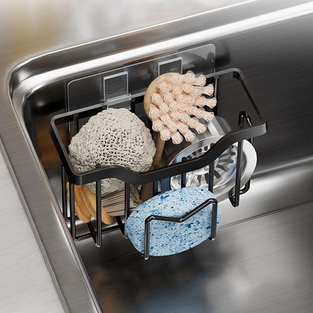 Stainless Steel Kitchen Sink Organizer Rustproof Sink Stopper Scraper Durable Drain Tray  Kitchen