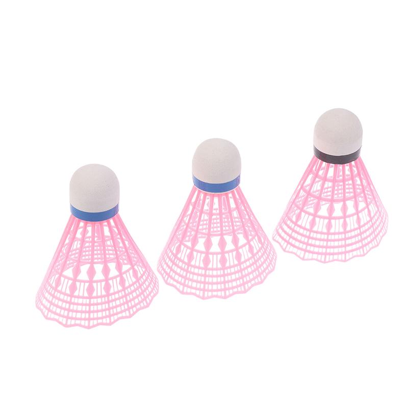 3Pcs Nylon Badminton Practice Ball Training Shuttlecocks With Great Stability Durability Indoor Outdoor Sports Training Balls