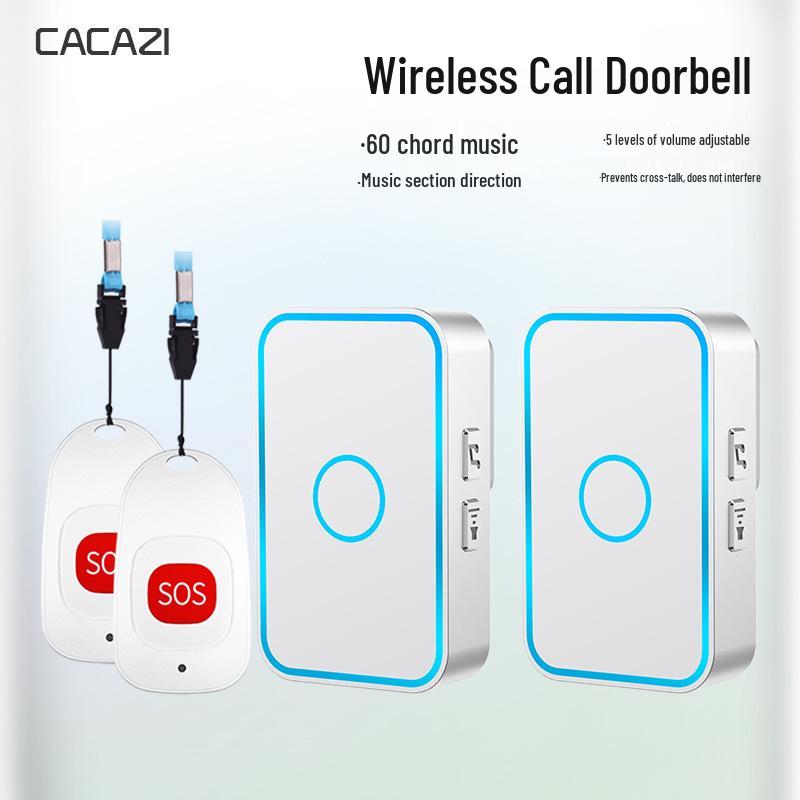 Elderly Emergency Wireless Call Bell - Home Safety & Remote Button System