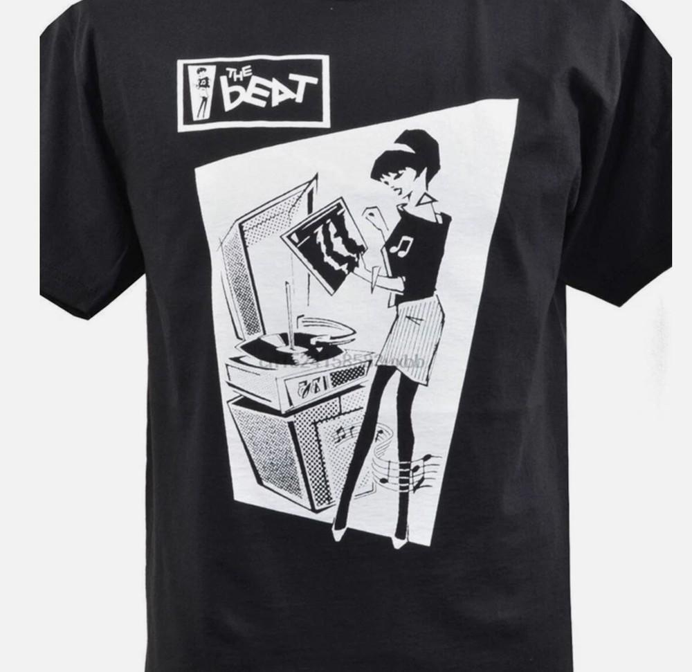 винтаж The Beat band Английская футболка Черная унисекс футболка все размеры S-5XL Унисекс футболка XXXXL