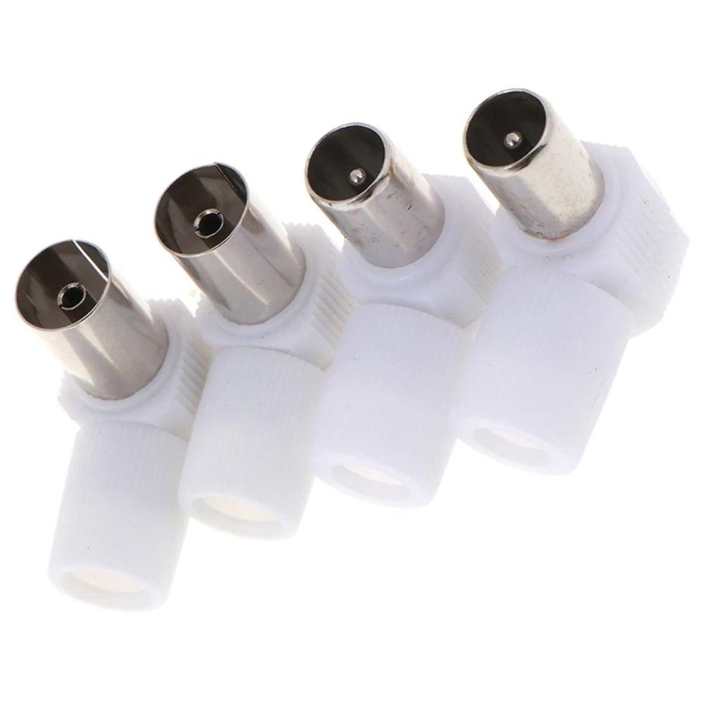 Antennas TV Right Angle Antennas Connectors Coaxial Male Plugs Adapter Male And Female TV Plug