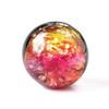 [GOLD STONE] Glowing Kerama Sunset Orange Firefly Glass Beads, 10mm, Sold by the Piece, Okinawa Souvenir, 10 Beads