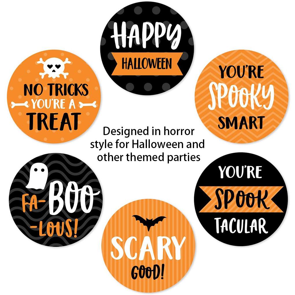 Halloween Packaging Sticker Festival Party Gift Label Candy Box Scrapbooking Horror Spooky Creepy Packing Seal Decoration