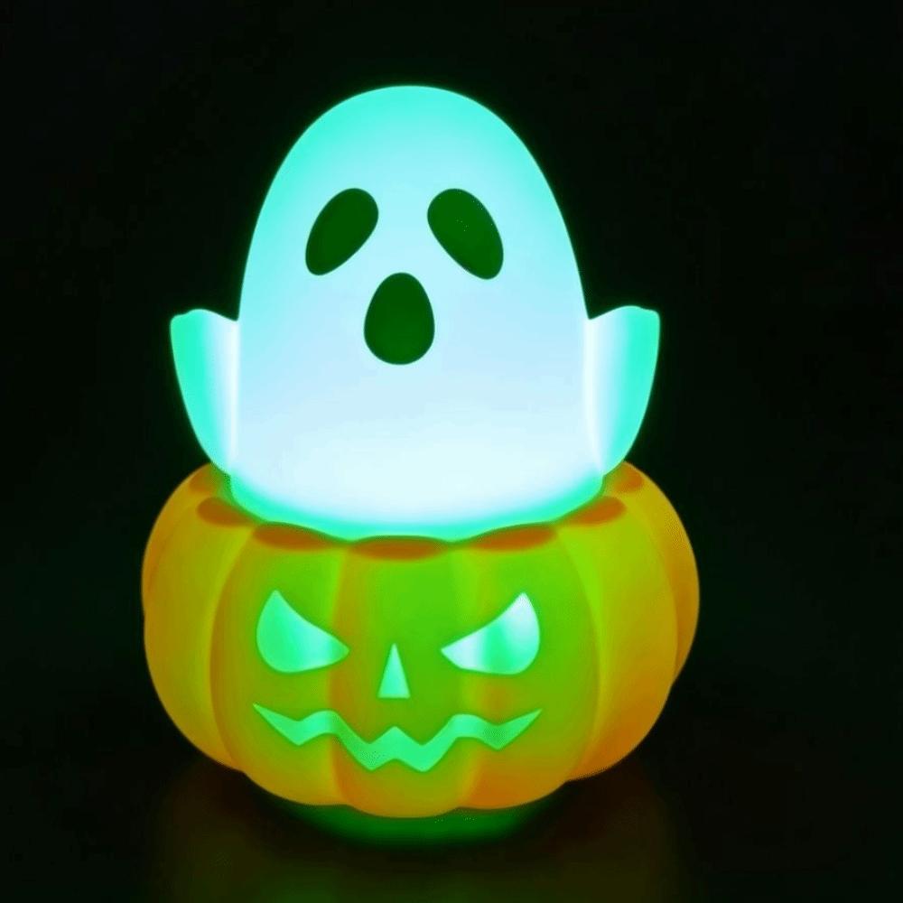 Tap Control Ghost Night Light Light Up Ghost Lamp Halloween Night Light Halloween Party