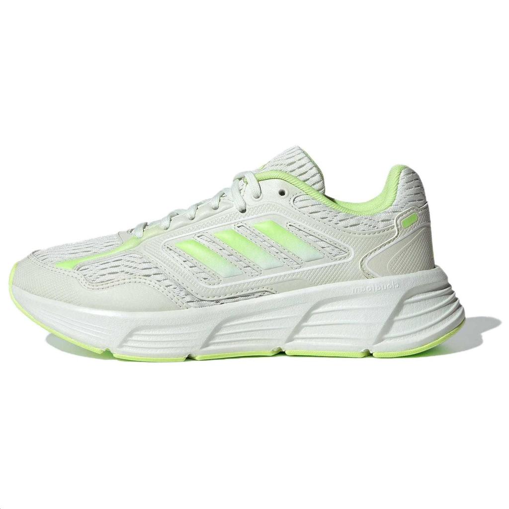 Adidas Galaxy Star Casual Comfortable Fabric Non-Slip Wear-Resistant Low-Top Training Running Shoes Women Sneaker Light-Gray Green IE8161