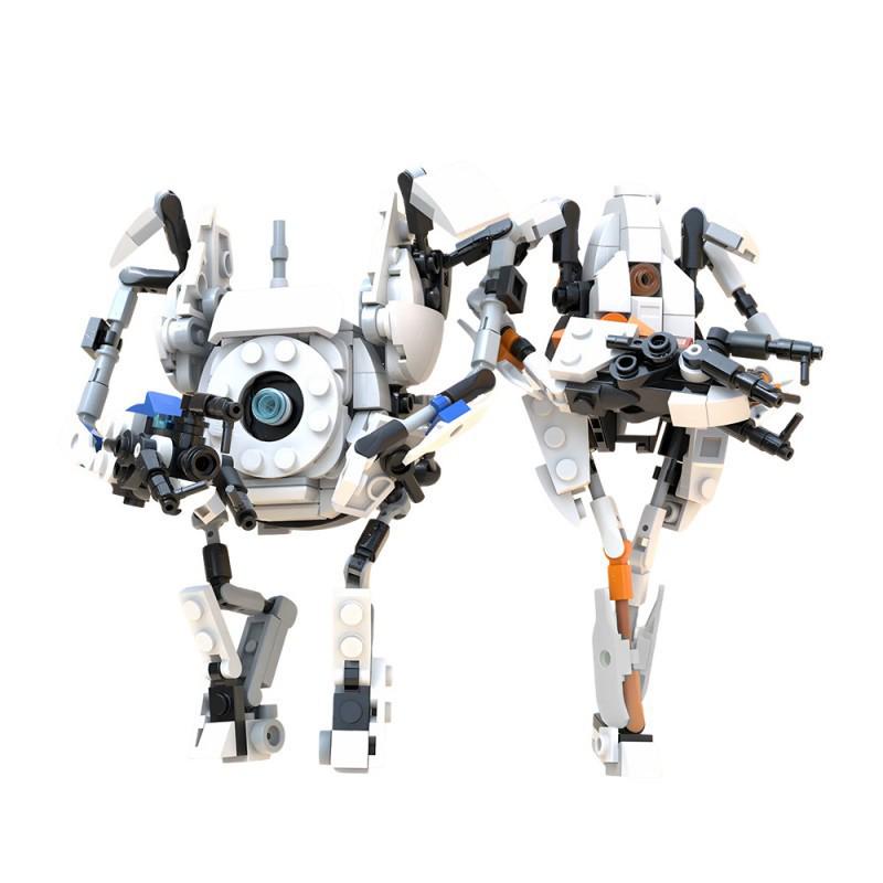 Portal 2 ATLAS & P-body Educational Building Block Model