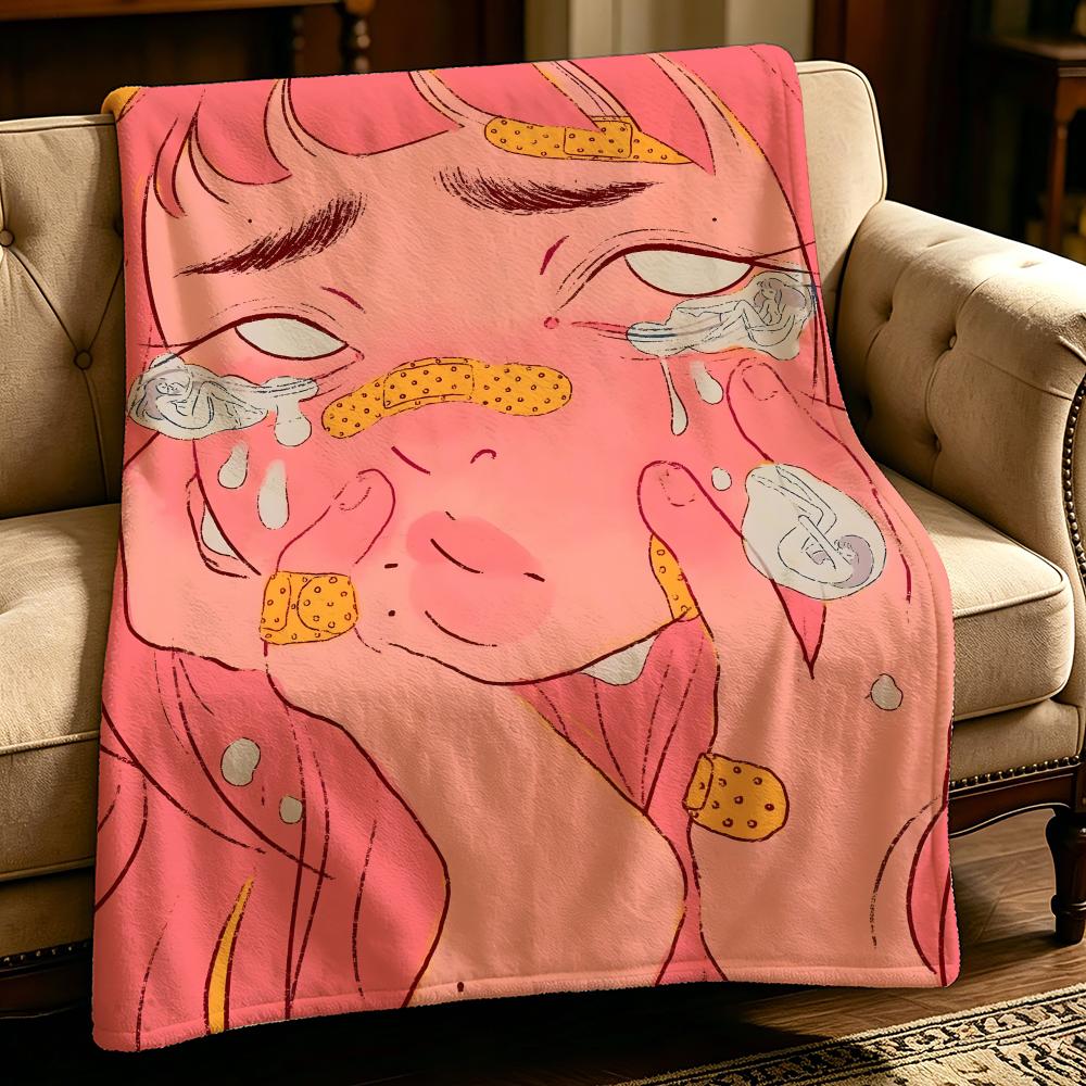 Art B-bottling Sunshine-e Throw Thick Comfort Flannel Quilt, Multi-scene Use Indoor Outdoor Daily Nap