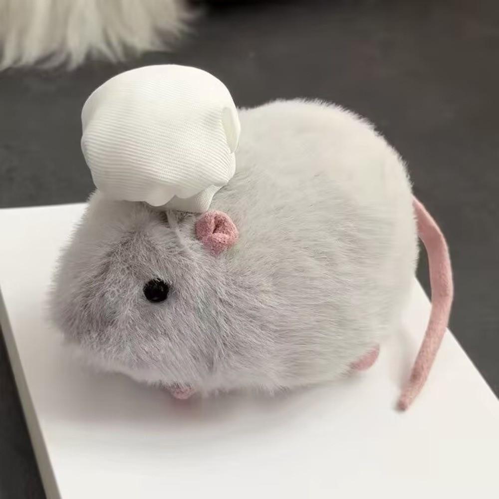 Kawaii/Adorable Design Plush Hamster Toy Stress Relief Squeeze Toy Children s Play серый