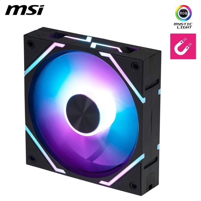 Ventilateur - MSI - MPG EZ120 ARGB-1B - 120 mm - Palier hydrodynamique - Mystic Light Sync